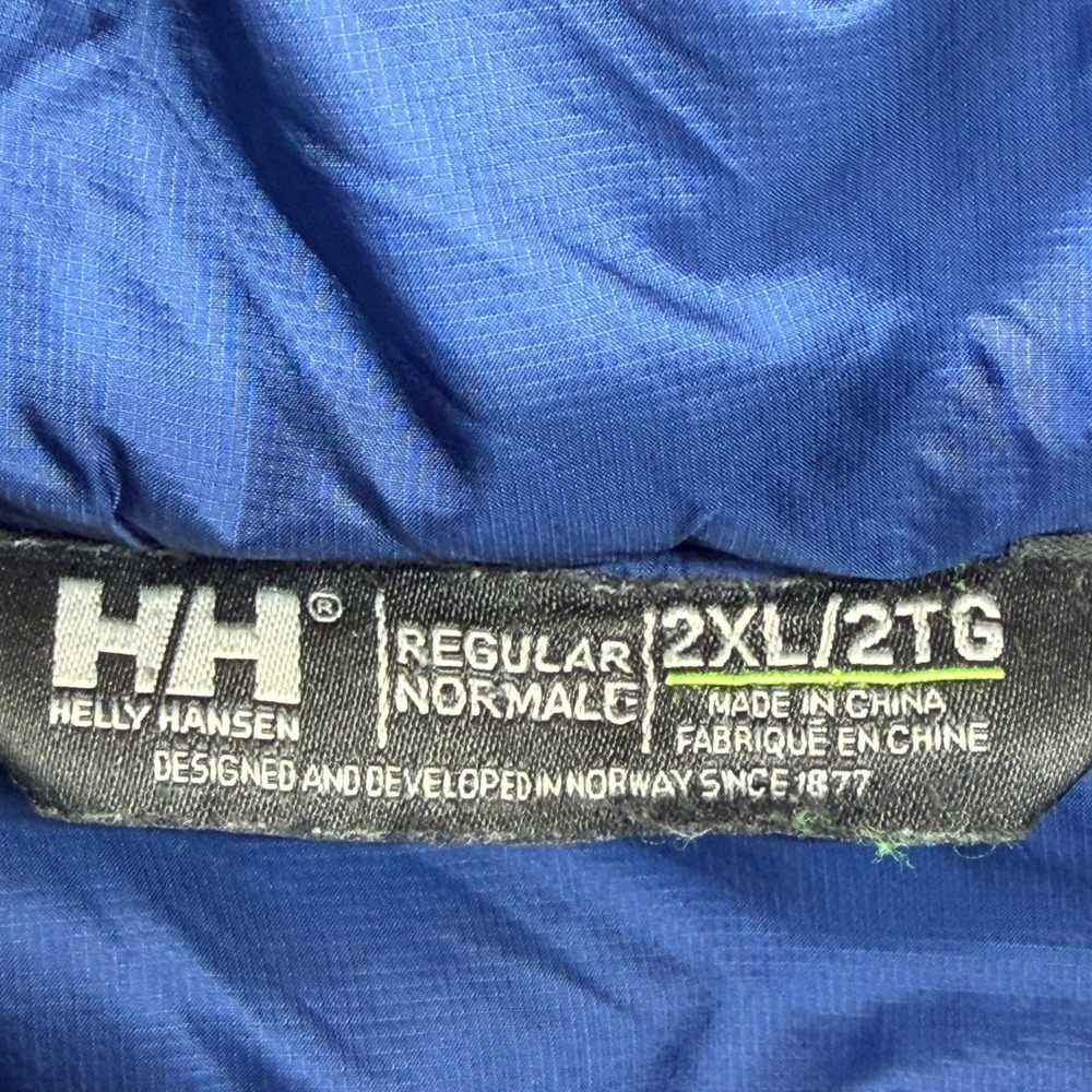 Helly Hansen Jacket Mens 2XL Verglas Hooded Hybrid Insulator Blue EUC - Picture 4 of 11